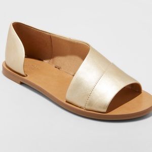 Universal Thread Gold Cut Out Shoes